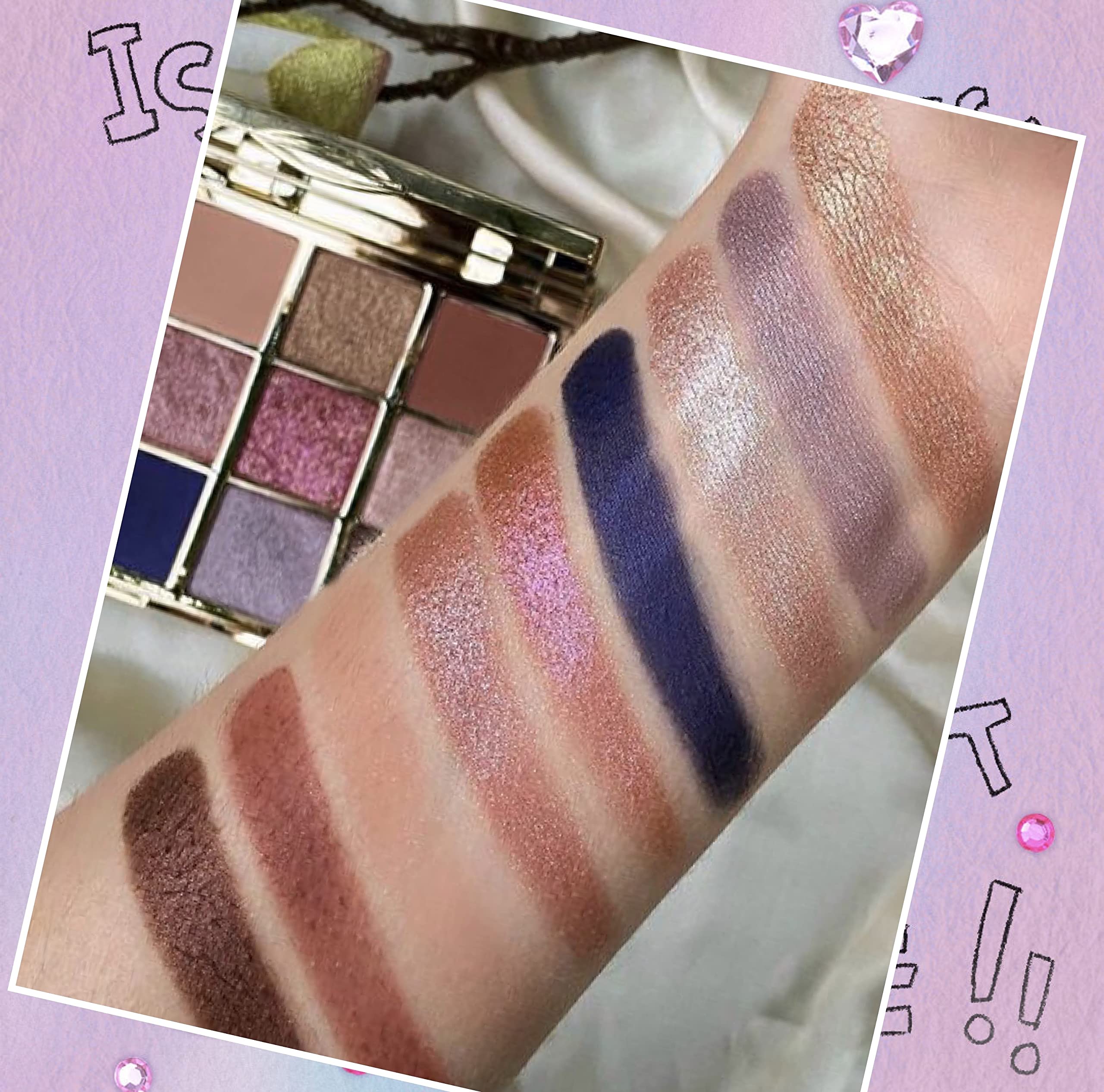Amazon.com : Catkin Eyeshadow Palettes 9 Blendable Shades Smooth